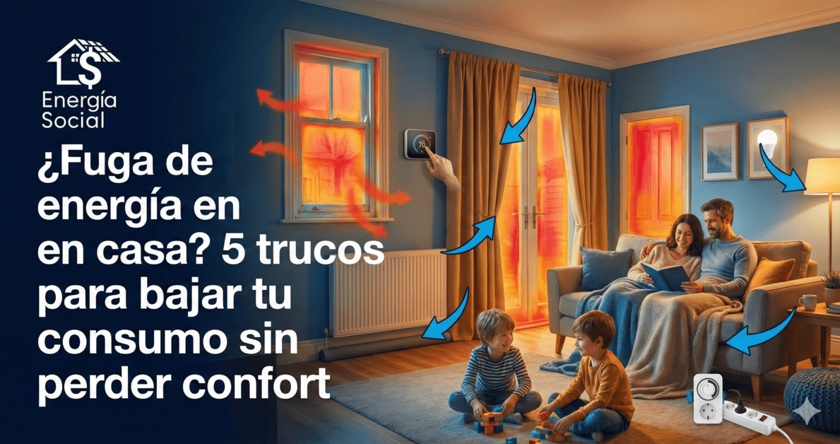 ¿Fuga de energía en casa? 5 trucos para bajar tu consumo sin perder confort